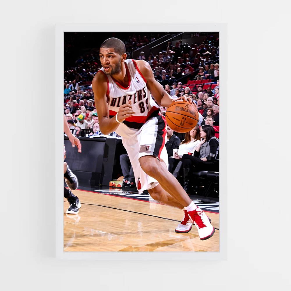Poster Nicolas batum – affiche Basketball (vue 3)